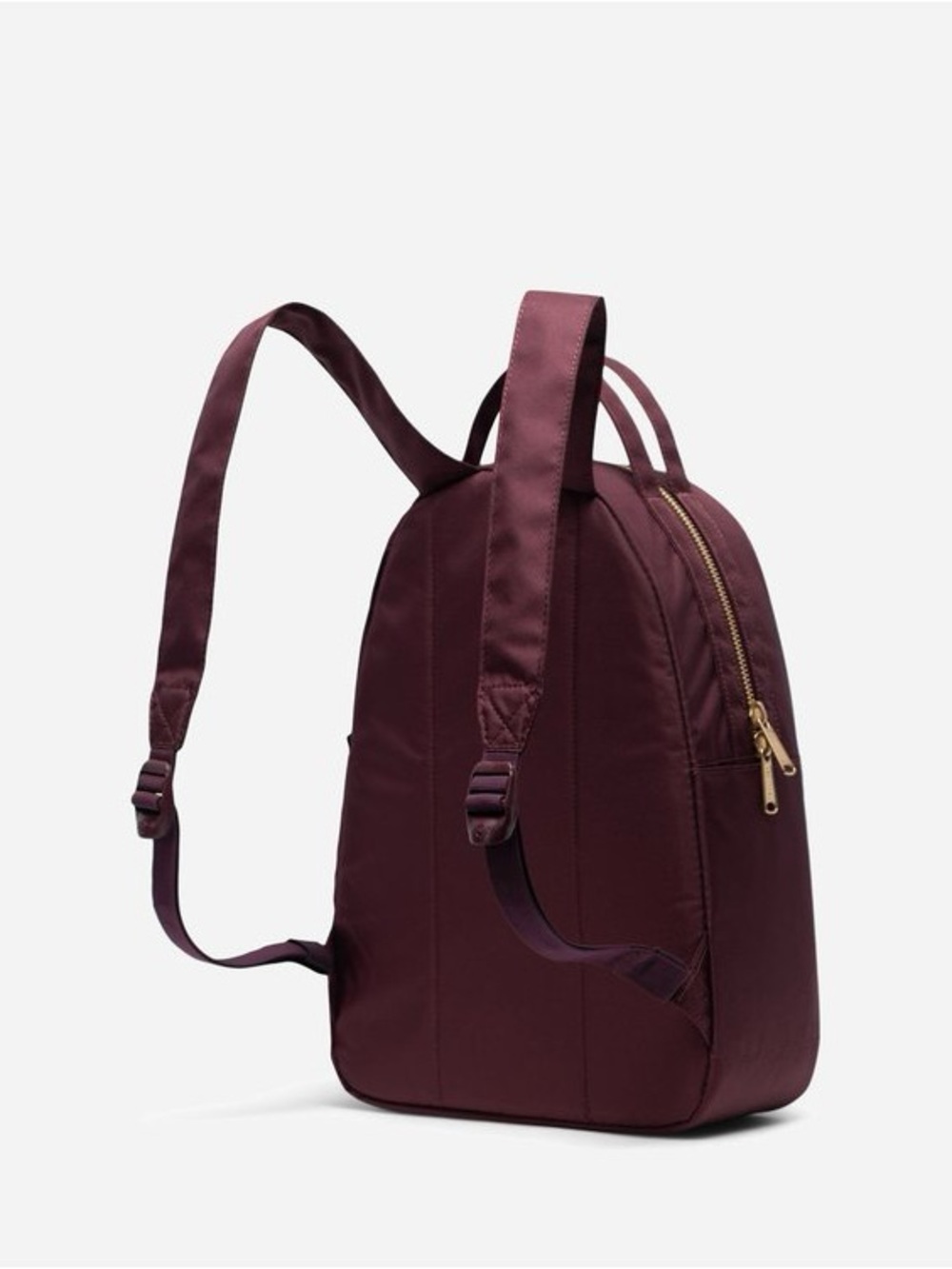 Herschel Nova Mid Volume Light Backpack Plum Burgundy Gold Zip - Picture 2 of 10